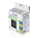 Czujnik Ruchu Mikrofalowy Ścienny Podtynkowy Dopuszkowy Czarny 1200W/300W V-TAC VT-8084 5 Lat Gwarancji