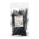 Opaski Zaciskowe V-TAC 4.5x150mm Czarna 22kg Nylon66 (Opak. 100szt)