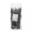 Opaski Zaciskowe V-TAC 4.8x200mm Czarna 22kg Nylon66 (Opak. 100szt)
