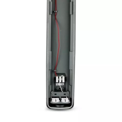 Oprawa Hermetyczna LED V-TAC PC/PC 2x120cm (2 x 18W) (Tuby LED w zestawie) VT-12023 6400K 3400lm Oprawa Hermetyczna LED V-TAC PC/PC 2x120cm (2 x 18W) (Tuby LED w zestawie) VT-12023 6400K 3400lm