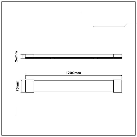 Oprawa V-TAC 30W LED liniowa natynkowa 120CM 155Lm/W VT-8330 4000K 4650lm 5 lat Gwarancji Oprawa V-TAC 30W LED liniowa natynkowa 120CM 155Lm/W VT-8330 4000K 4650lm 5 lat Gwarancji