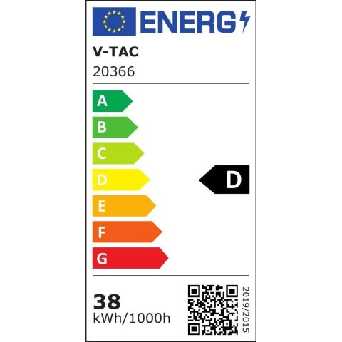 Oprawa V-TAC 38W LED Liniowa Natynkowa 150CM 155Lm/W VT-8338 4000K 5900lm 5 Lat Gwarancji Oprawa V-TAC 38W LED Liniowa Natynkowa 150CM 155Lm/W VT-8338 4000K 5900lm 5 Lat Gwarancji