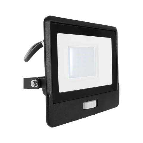 Projektor LED V-TAC 30W SAMSUNG CHIP Czujnik Ruchu Czarny Przewód 1M VT-138S-1 6400K 2340lm 5 Lat Gwarancji Projektor LED V-TAC 30W SAMSUNG CHIP Czujnik Ruchu Czarny Przewód 1M VT-138S-1 6400K 2340lm 5 Lat Gwarancji