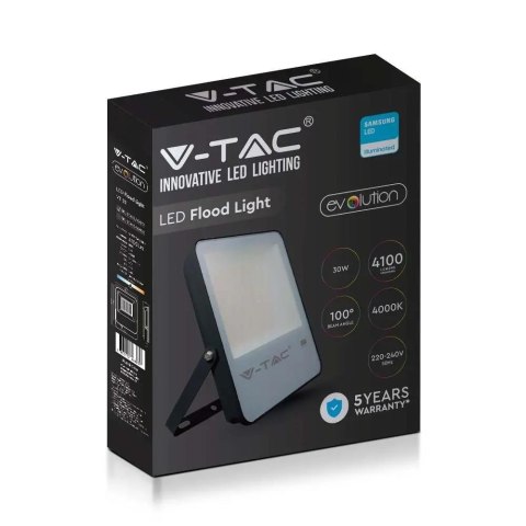 Projektor LED V-TAC 50W SAMSUNG CHIP Czarny 137Lm/W EVOLUTION VT-52 6500K 6850lm 5 Lat Gwarancji Projektor LED V-TAC 50W SAMSUNG CHIP Czarny 137Lm/W EVOLUTION VT-52 6500K 6850lm 5 Lat Gwarancji