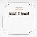 Przedłużacz Kostka 4 gniazda 2 gniazda USB 1.55MM 1.4M V-TAC VT-1154-2