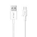 Przewód USB V-TAC typ C 1M biały seria srebrna VT-5322 2 lata Gwarancji