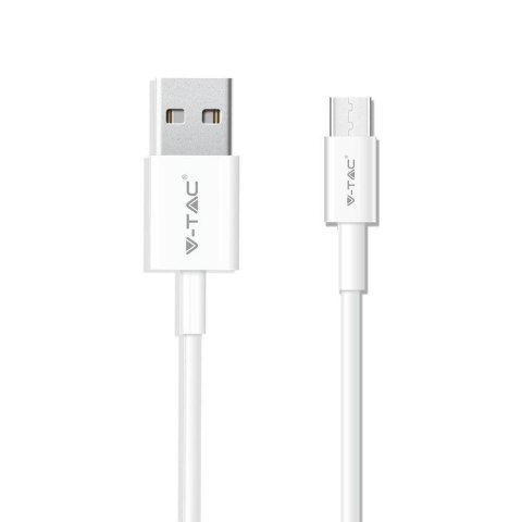 Przewód USB V-TAC typ C 1M biały seria srebrna VT-5322 2 lata Gwarancji Przewód USB V-TAC typ C 1M biały seria srebrna VT-5322 2 lata Gwarancji