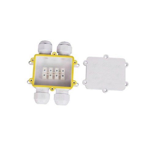Puszka złączka mufa hermetyczna 4x4Pin biała 0.5-4mm2 średnica przewodu 8-12mm IP68 V-TAC VT-871 2 lata Gwarancji Puszka złączka mufa hermetyczna 4x4Pin biała 0.5-4mm2 średnica przewodu 8-12mm IP68 V-TAC VT-871 2 lata Gwarancji