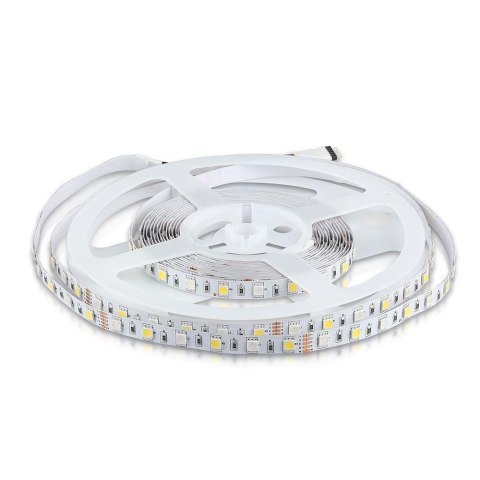 Taśma LED V-TAC SMD5050 300LED RGBW 12V IP20 8W/m VT-5050 60-IP20-N 4000K+RGB 357lm Taśma LED V-TAC SMD5050 300LED RGBW 12V IP20 8W/m VT-5050 60-IP20-N 4000K+RGB 357lm