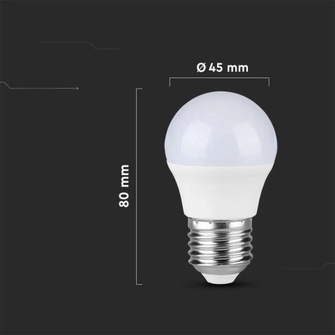 Żarówka LED V-TAC 3,7W E27 Kulka G45 VT-1830 4000K 320lm Żarówka LED V-TAC 3,7W E27 Kulka G45 VT-1830 4000K 320lm