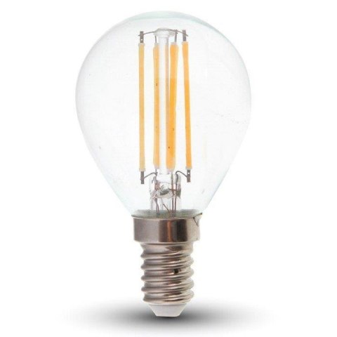 Żarówka LED V-TAC 4W filament E14 P45 kulka VT-1996 4000K 400lm 2 lata Gwarancji Żarówka LED V-TAC 4W filament E14 P45 kulka VT-1996 4000K 400lm 2 lata Gwarancji