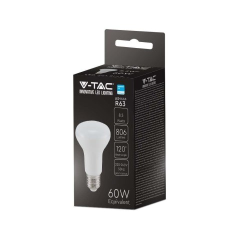 Żarówka LED V-TAC SAMSUNG CHIP 8,5W E27 R63 VT-263 3000K 806lm 5 Lat Gwarancji Żarówka LED V-TAC SAMSUNG CHIP 8,5W E27 R63 VT-263 3000K 806lm 5 Lat Gwarancji