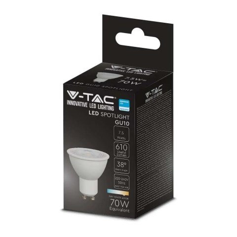 Żarówka LED V-TAC SAMSUNG CHIP GU10 7,5W 38st VT-291 3000K 610lm 5 Lat Gwarancji Żarówka LED V-TAC SAMSUNG CHIP GU10 7,5W 38st VT-291 3000K 610lm 5 Lat Gwarancji