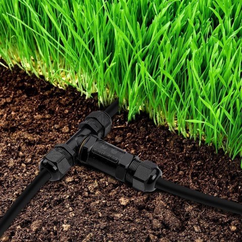 Złączka mufa hermetyczna 3x3Pin czarna trójnik 0.5-4mm2 średnica przewodu 8-12mm IP68 V-tacc VT-869 2 lata Gwarancji Złączka mufa hermetyczna 3x3Pin czarna trójnik 0.5-4mm2 średnica przewodu 8-12mm IP68 V-tacc VT-869 2 lata Gwarancji