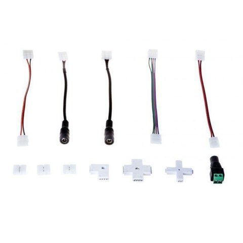 Konektor złączka taśm LED V-TAC żeńska bez przewodu DC plug&play 2 lata Gwarancji Konektor złączka taśm LED V-TAC żeńska bez przewodu DC plug&play 2 lata Gwarancji
