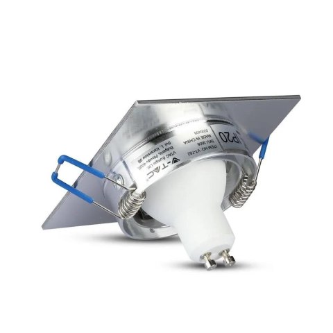 Oczko V-TAC aluminiowe odlew 1xGU10 kwadrat aluminium szczotkowane VT-782SQ-AB 2 lata Gwarancji Oczko V-TAC aluminiowe odlew 1xGU10 kwadrat aluminium szczotkowane VT-782SQ-AB 2 lata Gwarancji