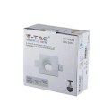 Oczko V-TAC gips GU10 wpuszczane okrągłe 120x120 białe VT-714 2 lata Gwarancji