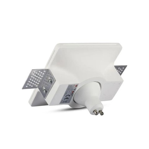 Oczko V-TAC gips GU10 wpuszczane okrągłe 120x120 białe VT-714 2 lata Gwarancji Oczko V-TAC gips GU10 wpuszczane okrągłe 120x120 białe VT-714 2 lata Gwarancji