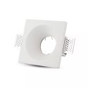 Oczko V-TAC gips GU10 wpuszczane okrągłe 120x120 białe VT-776SQ 2 lata Gwarancji