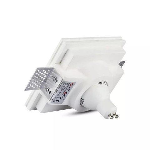 Oczko V-TAC gips GU10 wpuszczane okrągłe 120x120 białe VT-776SQ 2 lata Gwarancji Oczko V-TAC gips GU10 wpuszczane okrągłe 120x120 białe VT-776SQ 2 lata Gwarancji