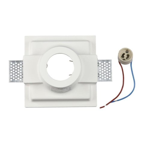 Oczko V-TAC gips GU10 wpuszczane okrągłe 132x132 białe VT-772 2 lata Gwarancji Oczko V-TAC gips GU10 wpuszczane okrągłe 132x132 białe VT-772 2 lata Gwarancji