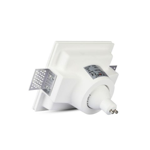 Oczko V-TAC gips GU10 wpuszczane okrągłe 132x132 białe VT-772 2 lata Gwarancji Oczko V-TAC gips GU10 wpuszczane okrągłe 132x132 białe VT-772 2 lata Gwarancji