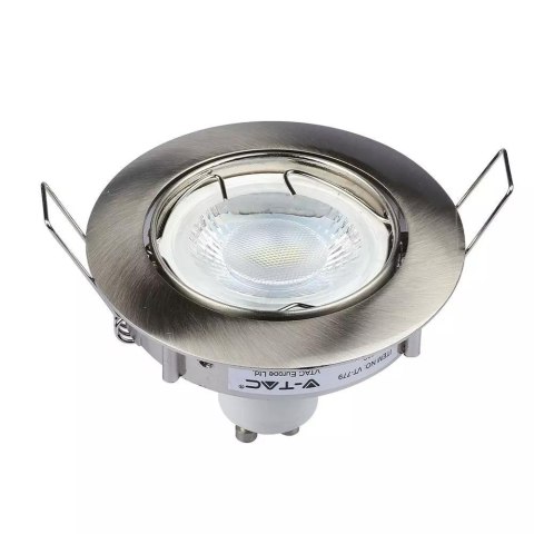 Oczko V-TAC GU10 Okrągłe Ruchome Satyna VT-779-SN-RD Oczko V-TAC GU10 Okrągłe Ruchome Satyna VT-779-SN-RD