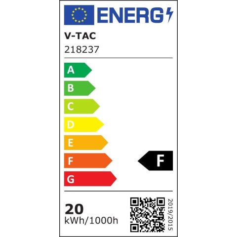Oprawa Ścienna V-TAC 20W LED Ukośna Szara IP65 VT-8055-N 4000K 2050lm Oprawa Ścienna V-TAC 20W LED Ukośna Szara IP65 VT-8055-N 4000K 2050lm