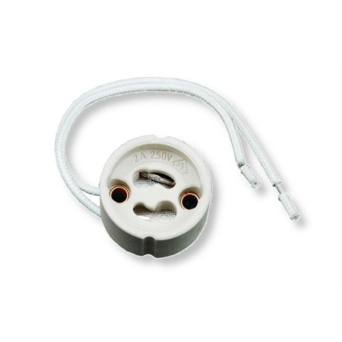 Oprawka ceramiczna gniazdo GU10 przewód PVC V-TAC VT-7888 2 lata Gwarancji Oprawka ceramiczna gniazdo GU10 przewód PVC V-TAC VT-7888 2 lata Gwarancji