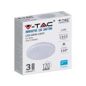 Plafon natynkowy okrągły V-TAC 15W LED SAMSUNG CHIP IP44 120Lm/W VT-8033 4000K 1850lm 3 lata Gwarancji