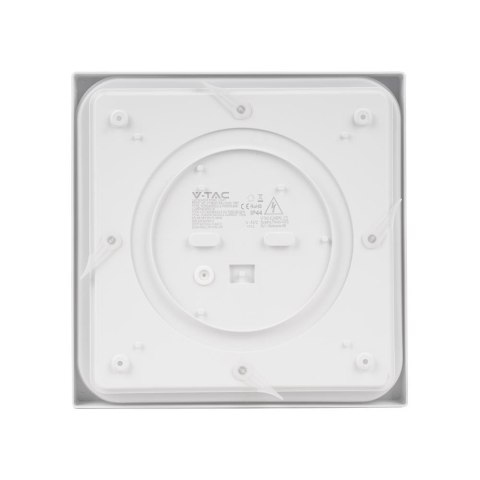 Plafon V-TAC 18W LED Kwadrat IP44 23x23cm Biały VT-8618W-SQ 3000K 1800lm Plafon V-TAC 18W LED Kwadrat IP44 23x23cm Biały VT-8618W-SQ 3000K 1800lm