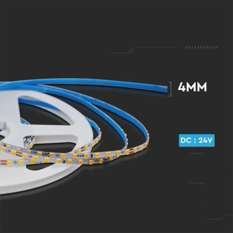 Taśma LED V-TAC SMD2835 128LED 24V IP20 Szerokość 4mm VT-2835 128 6400K 1200lm Taśma LED V-TAC SMD2835 128LED 24V IP20 Szerokość 4mm VT-2835 128 6400K 1200lm