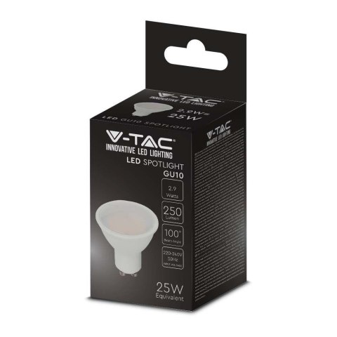 Żarówka LED V-TAC 2,9W GU10 VT-2333 3000K 250lm 2 lata Gwarancji Żarówka LED V-TAC 2,9W GU10 VT-2333 3000K 250lm 2 lata Gwarancji