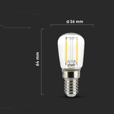 Żarówka LED V-TAC 2W filament E14 ST26 VT-1952 3000K 200lm 2 lata Gwarancji Żarówka LED V-TAC 2W filament E14 ST26 VT-1952 3000K 200lm 2 lata Gwarancji