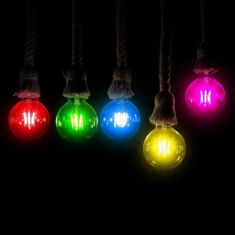 Żarówka LED V-TAC 2W Filament E27 Kulka G45 Kolor VT-2132 Kolor Zielony 60lm Żarówka LED V-TAC 2W Filament E27 Kulka G45 Kolor VT-2132 Kolor Zielony 60lm