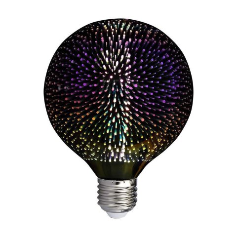 Żarówka LED V-TAC 3W E27 Filament Gwiazdy 3D Kula Glob G125 VT-2233 3000K 40lm Żarówka LED V-TAC 3W E27 Filament Gwiazdy 3D Kula Glob G125 VT-2233 3000K 40lm