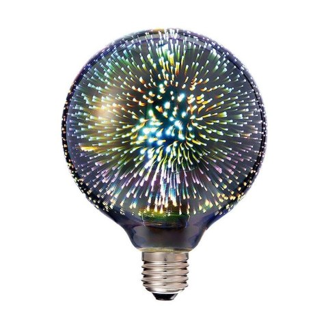 Żarówka LED V-TAC 3W E27 Filament Gwiazdy 3D Kula Glob G125 VT-2233 3000K 40lm Żarówka LED V-TAC 3W E27 Filament Gwiazdy 3D Kula Glob G125 VT-2233 3000K 40lm