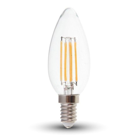 Żarówka LED V-TAC 4W filament E14 świeczka VT-1986 4000K 400lm 2 lata Gwarancji Żarówka LED V-TAC 4W filament E14 świeczka VT-1986 4000K 400lm 2 lata Gwarancji