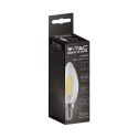 Żarówka LED V-TAC 4W filament E14 świeczka VT-1986 4000K 400lm 2 lata Gwarancji