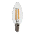 Żarówka LED V-TAC 4W filament E14 twist świeczka ściemnialna VT-1985D 3000K 400lm 2 lata Gwarancji