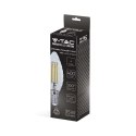 Żarówka LED V-TAC 4W filament E14 twist świeczka ściemnialna VT-1985D 3000K 400lm 2 lata Gwarancji