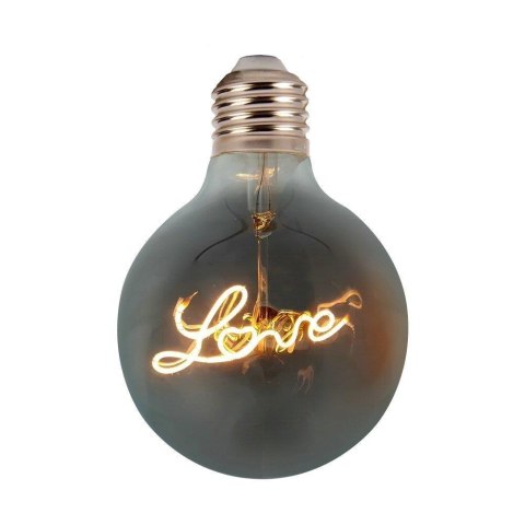 Żarówka LED V-TAC 5W E27 LOVE Filament G125 VT-2205 2200K 70lm Żarówka LED V-TAC 5W E27 LOVE Filament G125 VT-2205 2200K 70lm