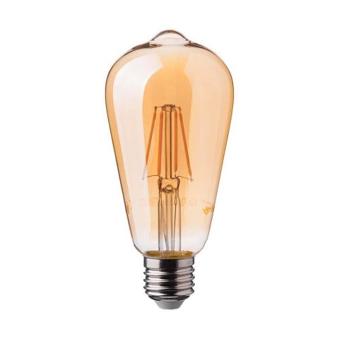 Żarówka LED V-TAC 6W E27 Filament Bursztyn Vintage ST64 VT-1966 2200K 550lm Żarówka LED V-TAC 6W E27 Filament Bursztyn Vintage ST64 VT-1966 2200K 550lm