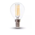 Żarówka LED V-TAC 6W filament E14 kulka P45 VT-2486 4000K 800lm 2 lata Gwarancji