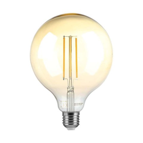 Żarówka LED V-TAC 8W Filament E27 Kula Glob G125 Bursztyn Ściemnialna 125x173mm VT-2018 2200K 700lm Żarówka LED V-TAC 8W Filament E27 Kula Glob G125 Bursztyn Ściemnialna 125x173mm VT-2018 2200K 700lm