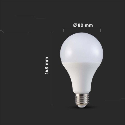 Żarówka LED V-TAC SAMSUNG CHIP 20W E27 A80 120Lm/W VT-233 3000K 2452lm 5 Lat Gwarancji Żarówka LED V-TAC SAMSUNG CHIP 20W E27 A80 120Lm/W VT-233 3000K 2452lm 5 Lat Gwarancji
