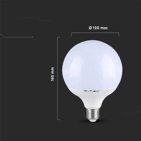 Żarówka LED V-TAC SAMSUNG CHIP 22W E27 Kula Glob G120 120Lm/W VT-242-N 4000K 2600lm 5 Lat Gwarancji Żarówka LED V-TAC SAMSUNG CHIP 22W E27 Kula Glob G120 120Lm/W VT-242-N 4000K 2600lm 5 Lat Gwarancji