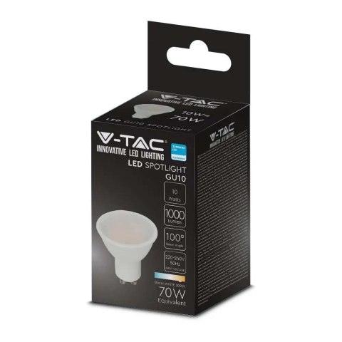 Żarówka LED V-TAC SAMSUNG CHIP GU10 10W 100st VT-271 4000K 1000lm 5 Lat Gwarancji Żarówka LED V-TAC SAMSUNG CHIP GU10 10W 100st VT-271 4000K 1000lm 5 Lat Gwarancji