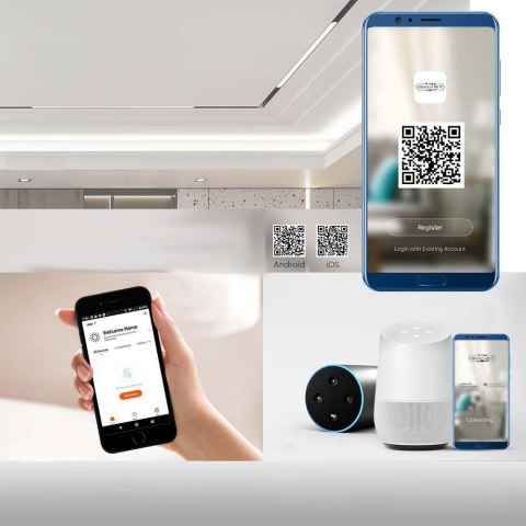 Oprawa Szynosystem SMART 48V V-TAC 14W LED CCT 30st SMART WiFi TRACKLIGHT Czarna VT-3614 2700K-6400K 1300lm 3 Lata Gwarancji Oprawa Szynosystem SMART 48V V-TAC 14W LED CCT 30st SMART WiFi TRACKLIGHT Czarna VT-3614 2700K-6400K 1300lm 3 Lata Gwarancji
