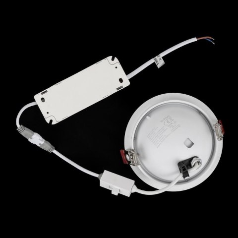 Oprawa V-TAC LED Uchylny Downlight 12W LED COB CRI90+ CCT Biała VT-2512 3000K-4000K-6400K 785lm Oprawa V-TAC LED Uchylny Downlight 12W LED COB CRI90+ CCT Biała VT-2512 3000K-4000K-6400K 785lm